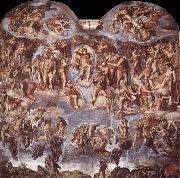 Extreme judgement  Sistine Chapel vastvagg, Michelangelo Buonarroti